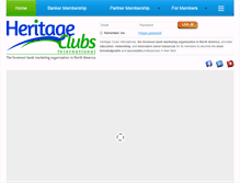 Tablet Screenshot of heritageclubs.com